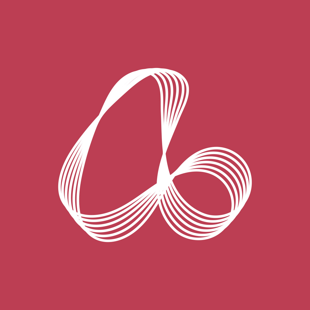 Símbol Pedagokine MAP amb 7 línies i fons color granate