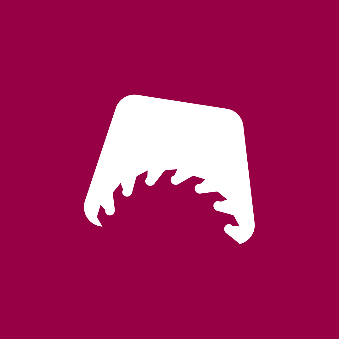 Versió actualitzada del símbol de filaman sobre un fons grana