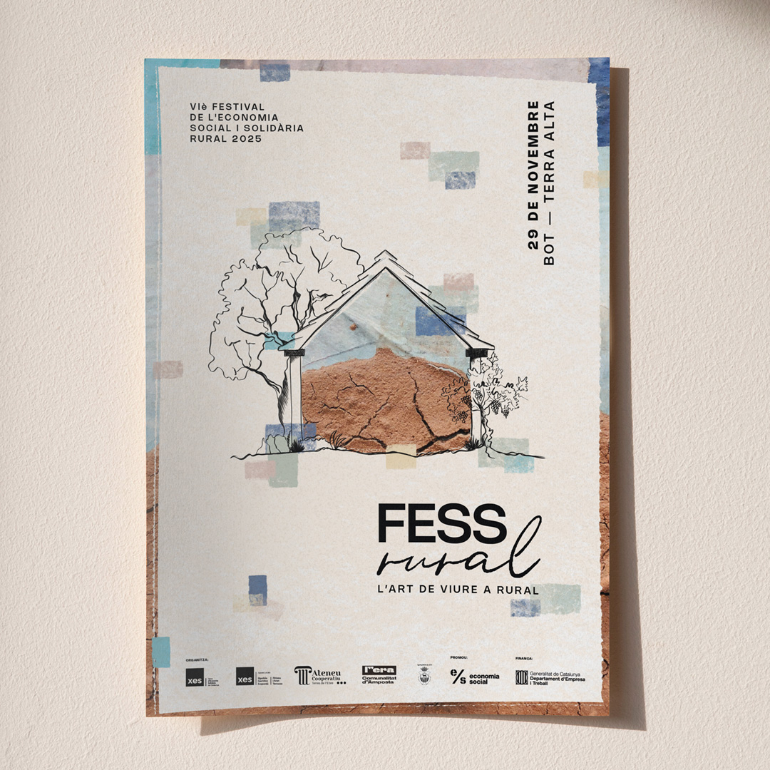 Cartell del FESSrural 2025 sobre un fons color crema